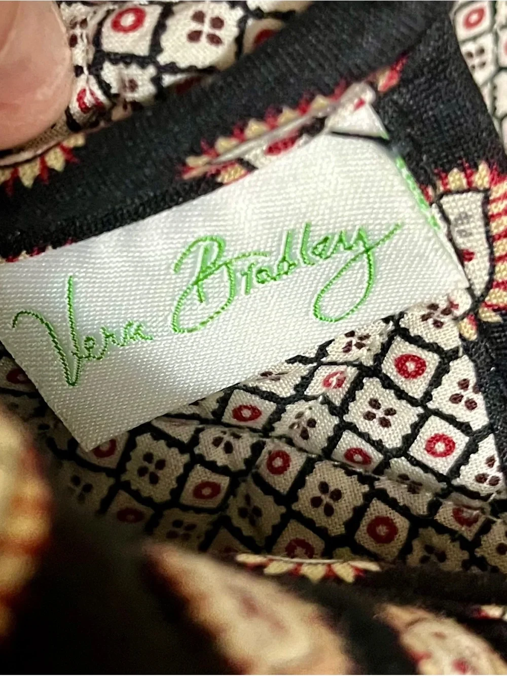 Vera Bradley Quilted Messenger Bag Night and Day Paisley Pattern Never Used